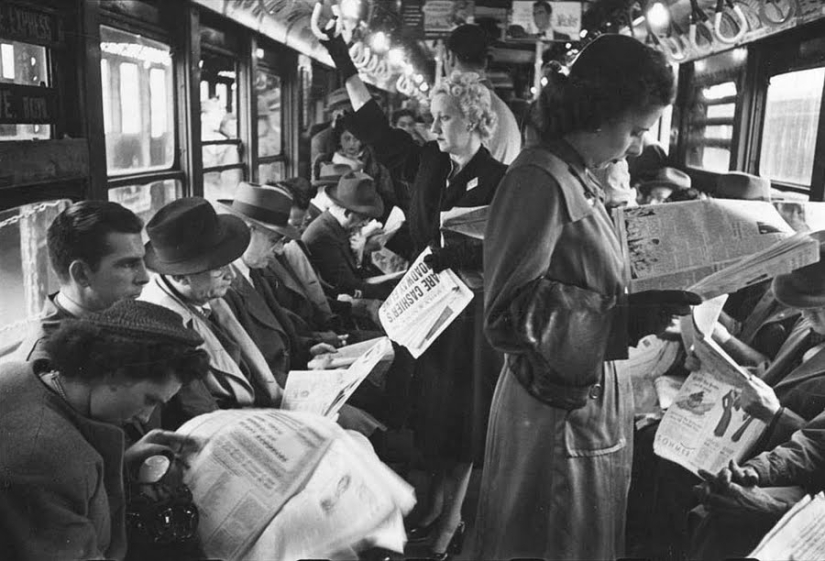 Photos of the New York subway of the 1940s, taken by a young Stanley Kubrick Photos of the New York subway of the 1940s, taken by a young Stanley Kubrick