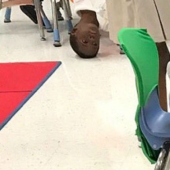 Photos where some kind of game is going on in the background