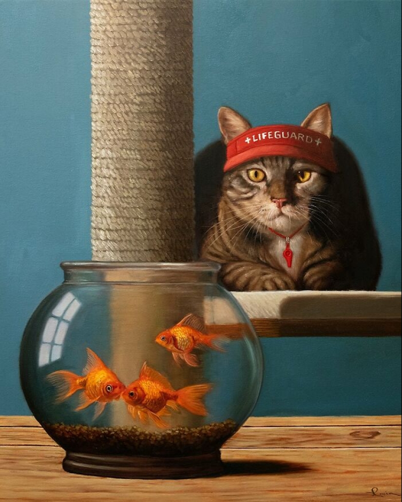 Pinturas humorísticas de animales de Lucia Heffernan Pinturas humorísticas de animales de Lucia Heffernan