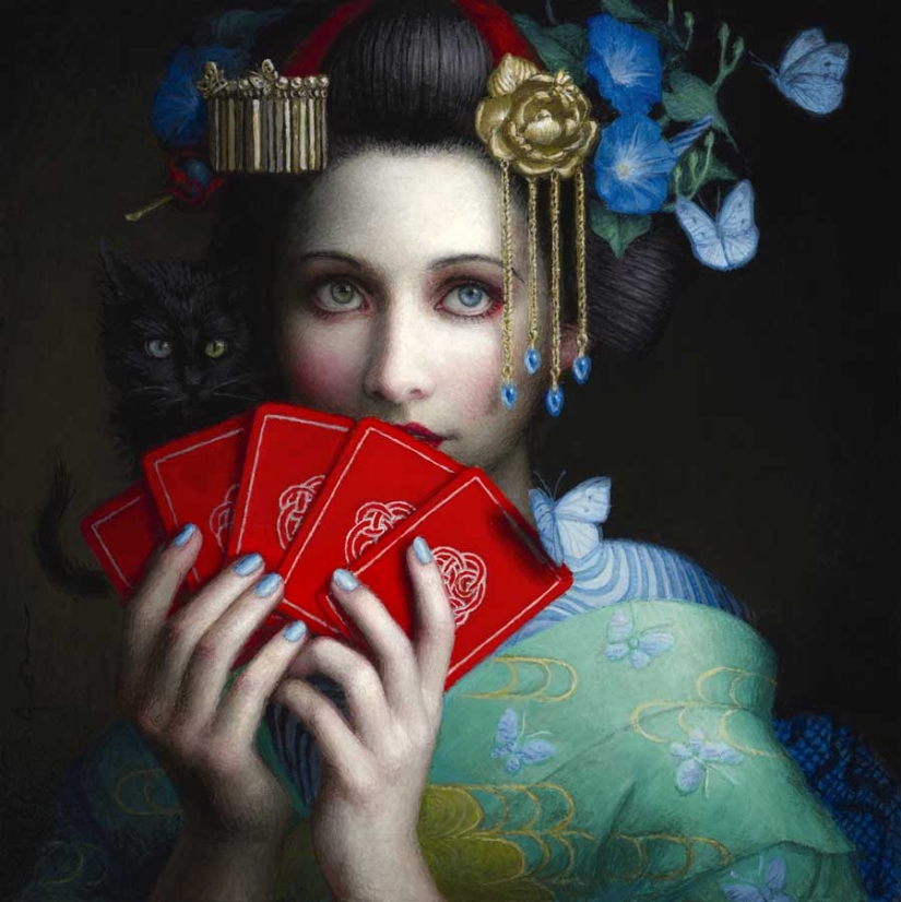 Pinturas surrealistas de Chie Yoshii, que celebran la armonía y la belleza Pinturas surrealistas de Chie Yoshii, que celebran la armonía y la belleza