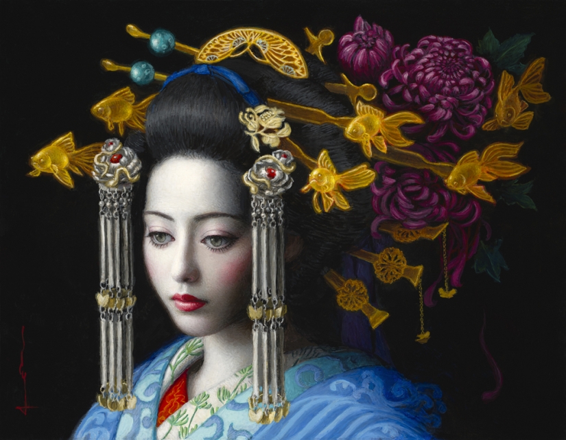 Pinturas surrealistas de Chie Yoshii, que celebran la armonía y la belleza Pinturas surrealistas de Chie Yoshii, que celebran la armonía y la belleza