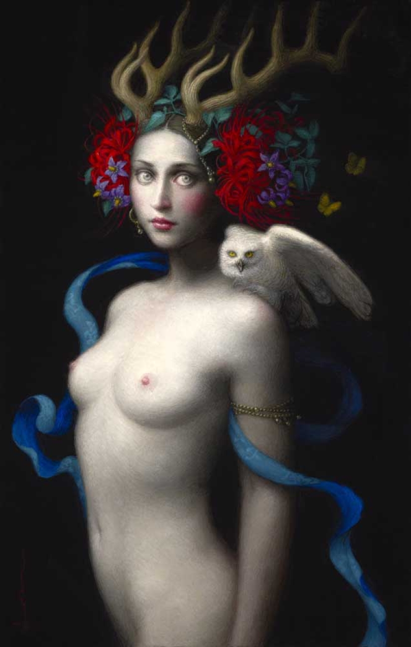 Pinturas surrealistas de Chie Yoshii, que celebran la armonía y la belleza Pinturas surrealistas de Chie Yoshii, que celebran la armonía y la belleza