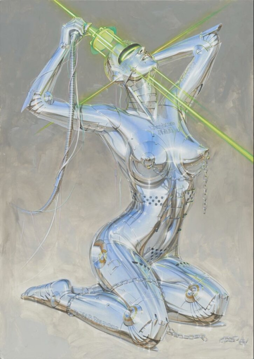 Pinup and cyberpunk master Hajime Sorayama's sexy robots