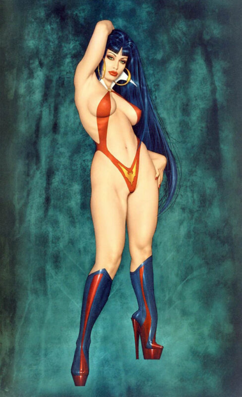 Pinup digital del maestro del cómic Drew Posad Pinup digital del maestro del cómic Drew Posad