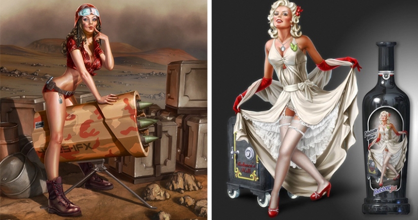 Playful Norwegian pin-up art by illustrator Henning Ludvigsen Playful Norwegian pin-up art by illustrator Henning Ludvigsen