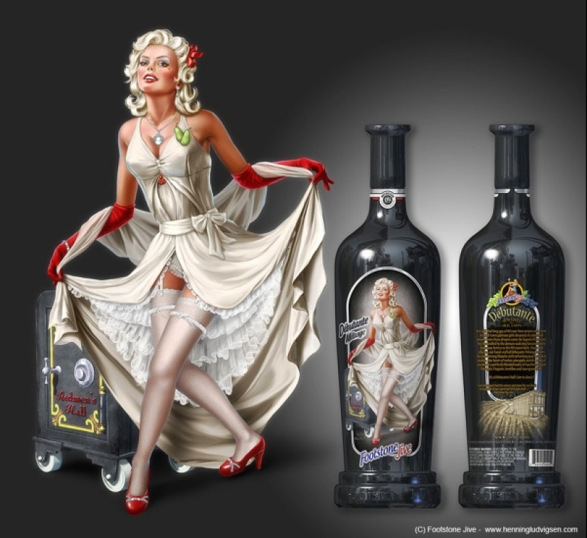 Playful Norwegian pin-up art by illustrator Henning Ludvigsen Playful Norwegian pin-up art by illustrator Henning Ludvigsen