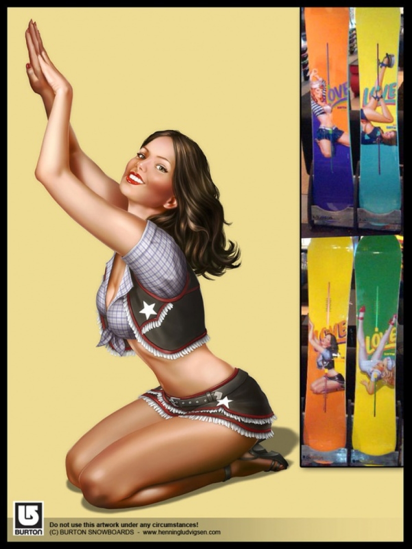 Playful Norwegian pin-up art by illustrator Henning Ludvigsen Playful Norwegian pin-up art by illustrator Henning Ludvigsen