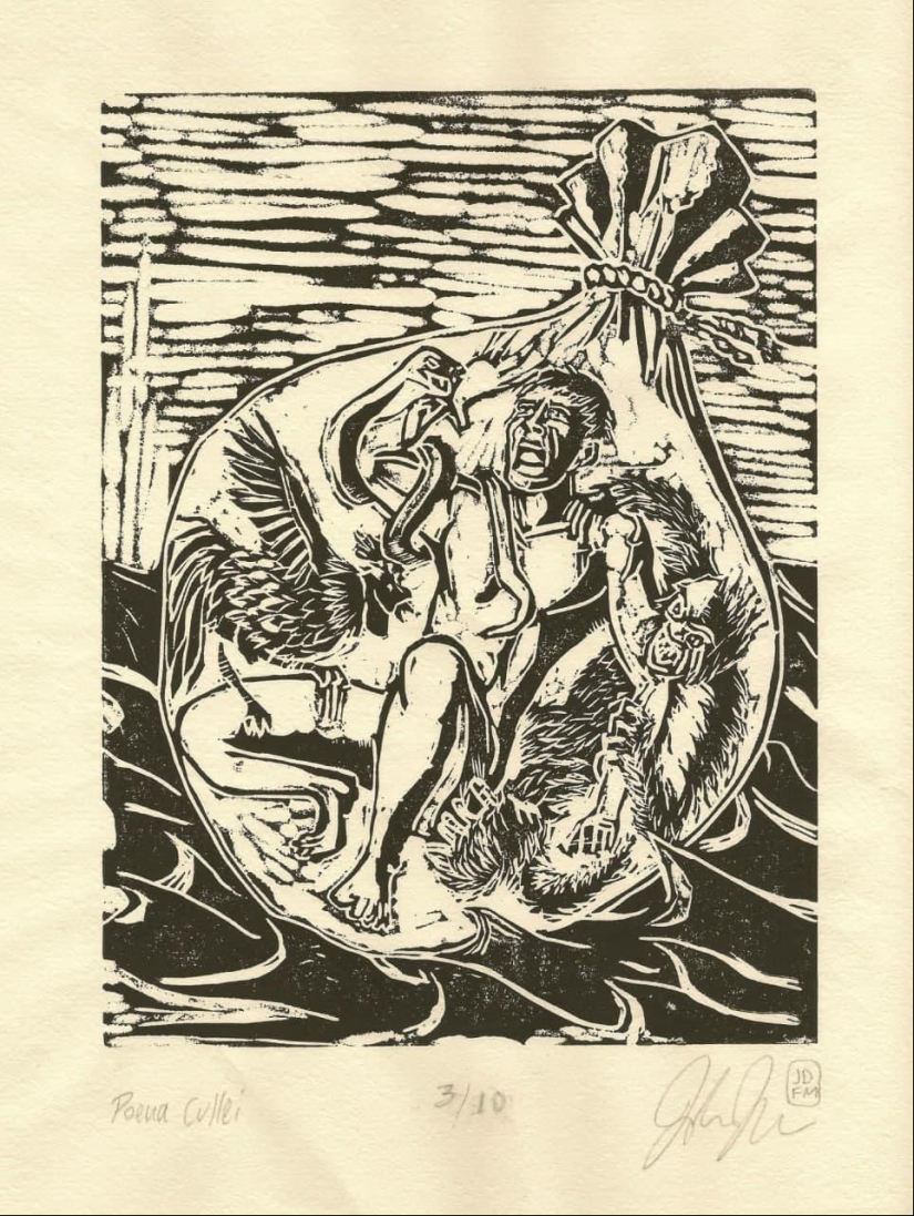 Poena cullei o "ejecución en una bolsa" : el castigo romano más severo Poena cullei o "ejecución en una bolsa" : el castigo romano más severo