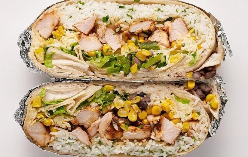 Por la mitad: las cosas habituales, cortadas en trozos