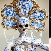 Porcelain fantasies of Brazilian makeup artist Julio Silveira