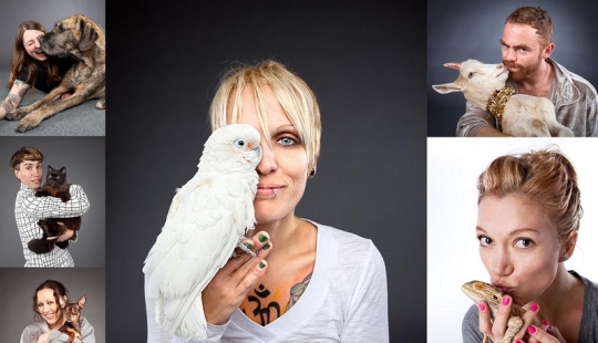 Portraits Carly Davidson: Pets and their owners
