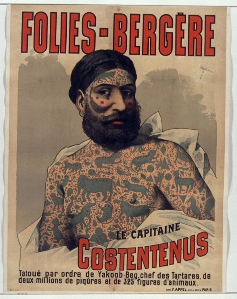 Príncipe Costentenus: Cómo un impostor talentoso se enriqueció gracias a sus tatuajes