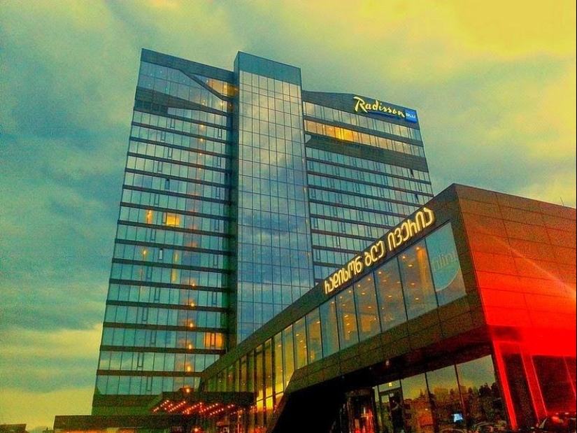 Radisson Blu Iveria - a luxury hotel that was a refugee camp