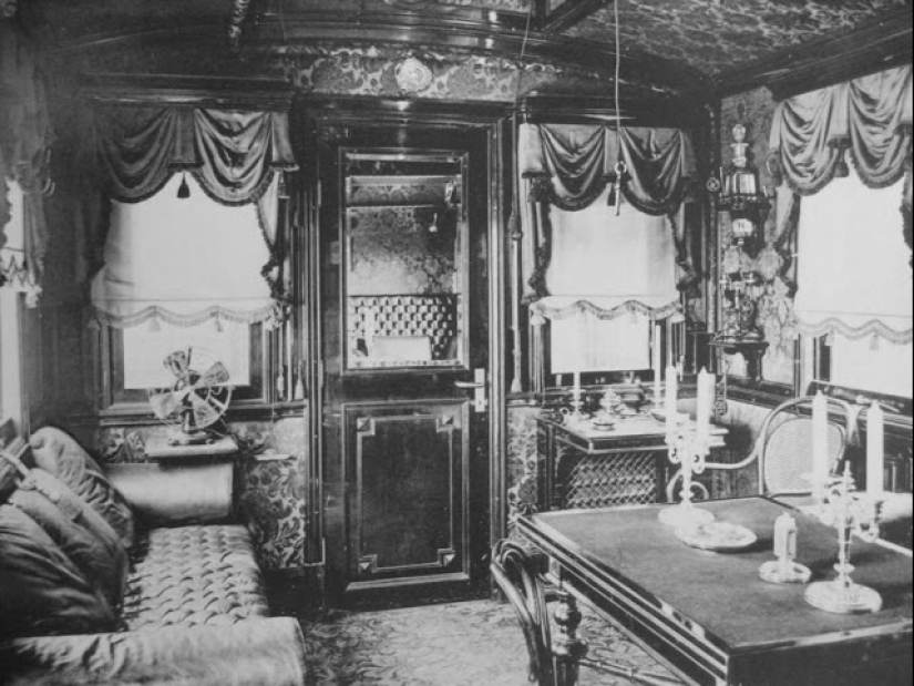 Rare photos of the imperial train in which Nicholas II lived and traveled