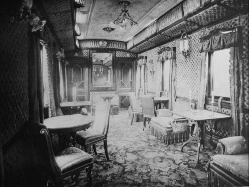 Rare photos of the imperial train in which Nicholas II lived and traveled