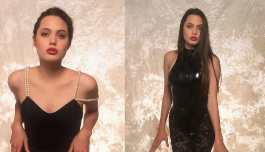Rare shots from a photo shoot of 16-year-old Angelina Jolie in underwear Rare shots from a photo shoot of 16-year-old Angelina Jolie in underwear
