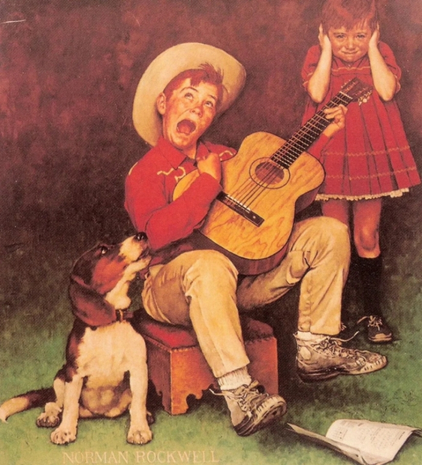 Real America in the ironic illustrations of the brilliant Norman Rockwell