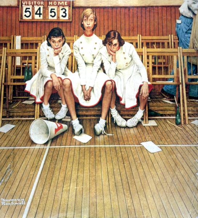 Real America in the ironic illustrations of the brilliant Norman Rockwell