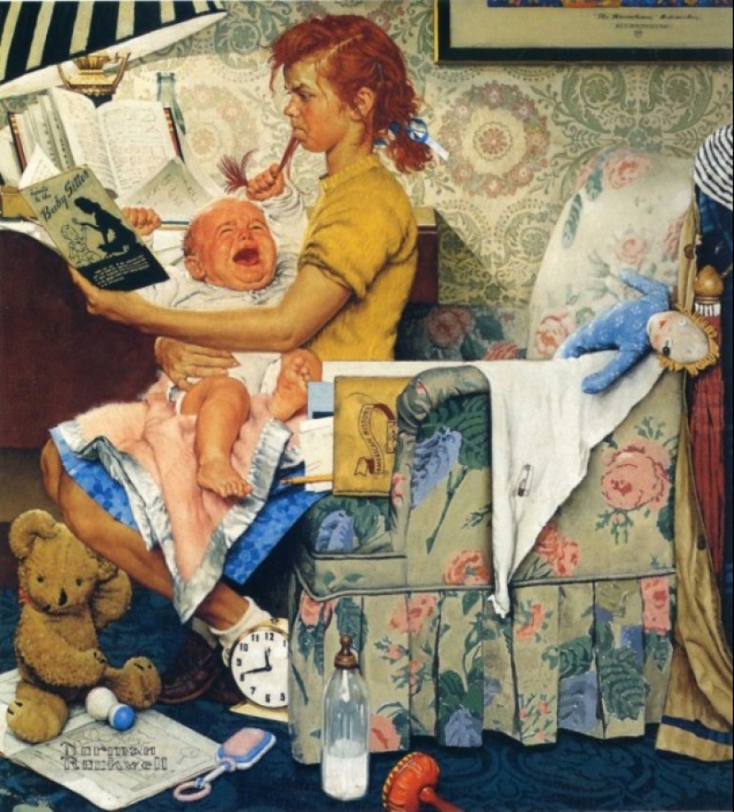 Real America in the ironic illustrations of the brilliant Norman Rockwell