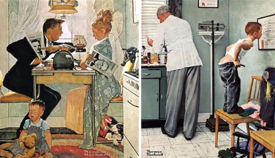 Real America in the ironic illustrations of the brilliant Norman Rockwell Real America in the ironic illustrations of the brilliant Norman Rockwell