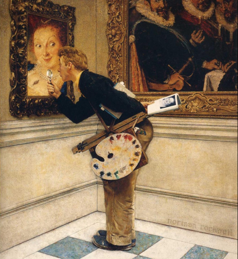 Real America in the ironic illustrations of the brilliant Norman Rockwell