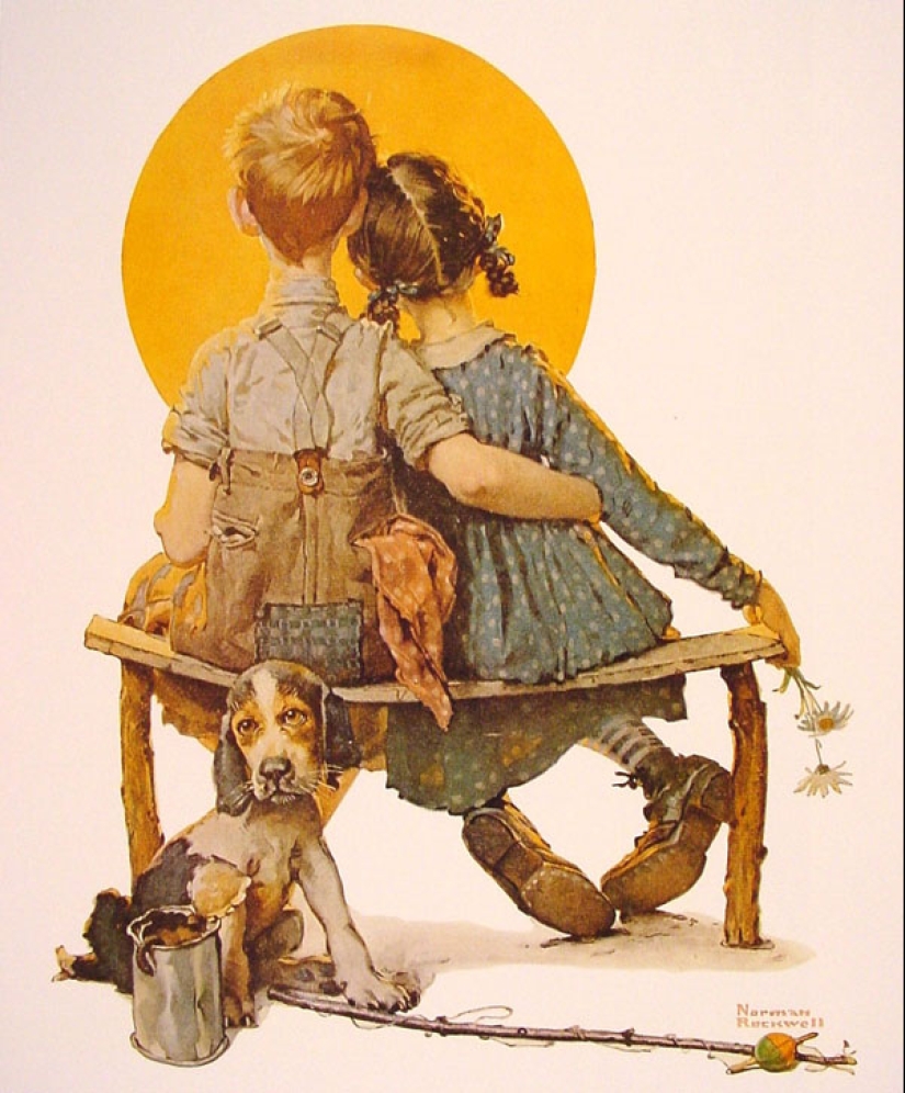 Real America in the ironic illustrations of the brilliant Norman Rockwell