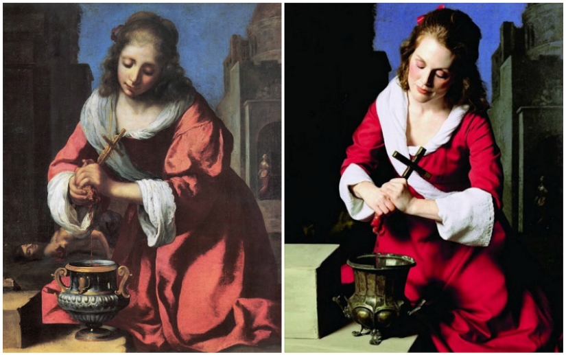 Retratos de damas: Julianne Moore en interpretaciones de moda de grandes pinturas