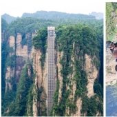 Road to the sky: the world's highest outdoor Elevator takes passengers at 326 meters above the ground