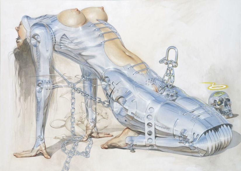 Robots sexys del maestro Pinup y cyberpunk Hajime Sorayama Robots sexys del maestro Pinup y cyberpunk Hajime Sorayama