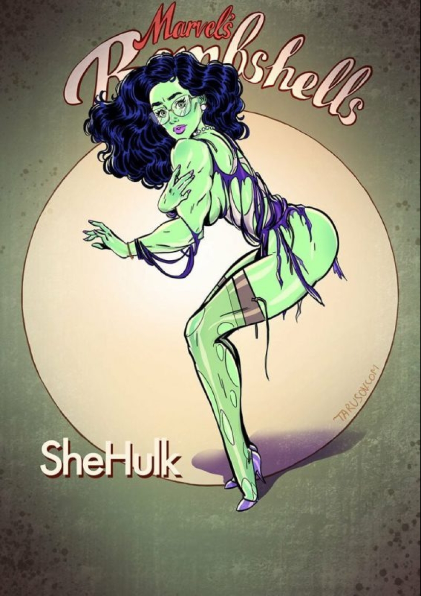 Ruso pin-up girl de Andrew Tarusova: incluyendo los héroes del universo Marvel nunca lo has visto Ruso pin-up girl de Andrew Tarusova: incluyendo los héroes del universo Marvel nunca lo has visto