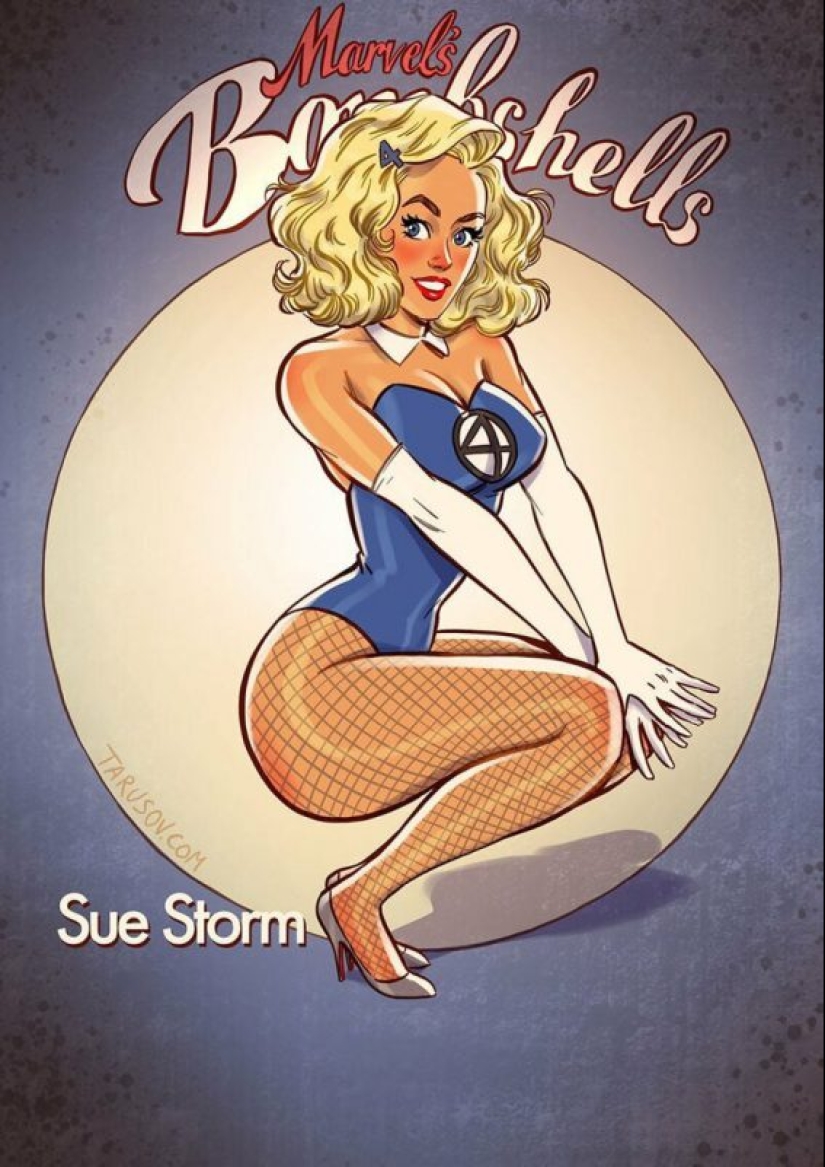 Ruso pin-up girl de Andrew Tarusova: incluyendo los héroes del universo Marvel nunca lo has visto Ruso pin-up girl de Andrew Tarusova: incluyendo los héroes del universo Marvel nunca lo has visto