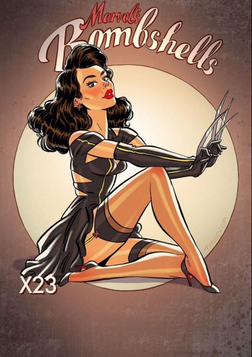 Ruso pin-up girl de Andrew Tarusova: incluyendo los héroes del universo Marvel nunca lo has visto Ruso pin-up girl de Andrew Tarusova: incluyendo los héroes del universo Marvel nunca lo has visto