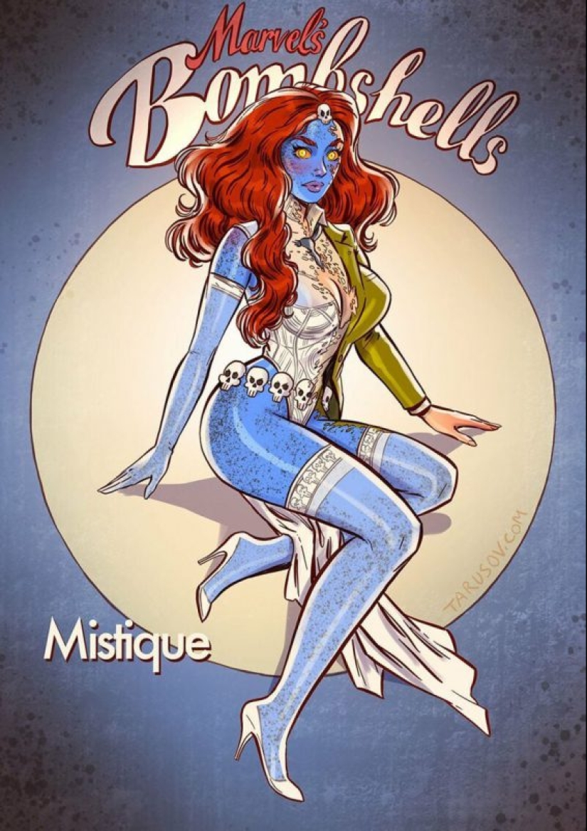 Russian pin-up girl from Andrew Tarusova: including heroes of the Marvel universe you've never seen Russian pin-up girl from Andrew Tarusova: including heroes of the Marvel universe you've never seen