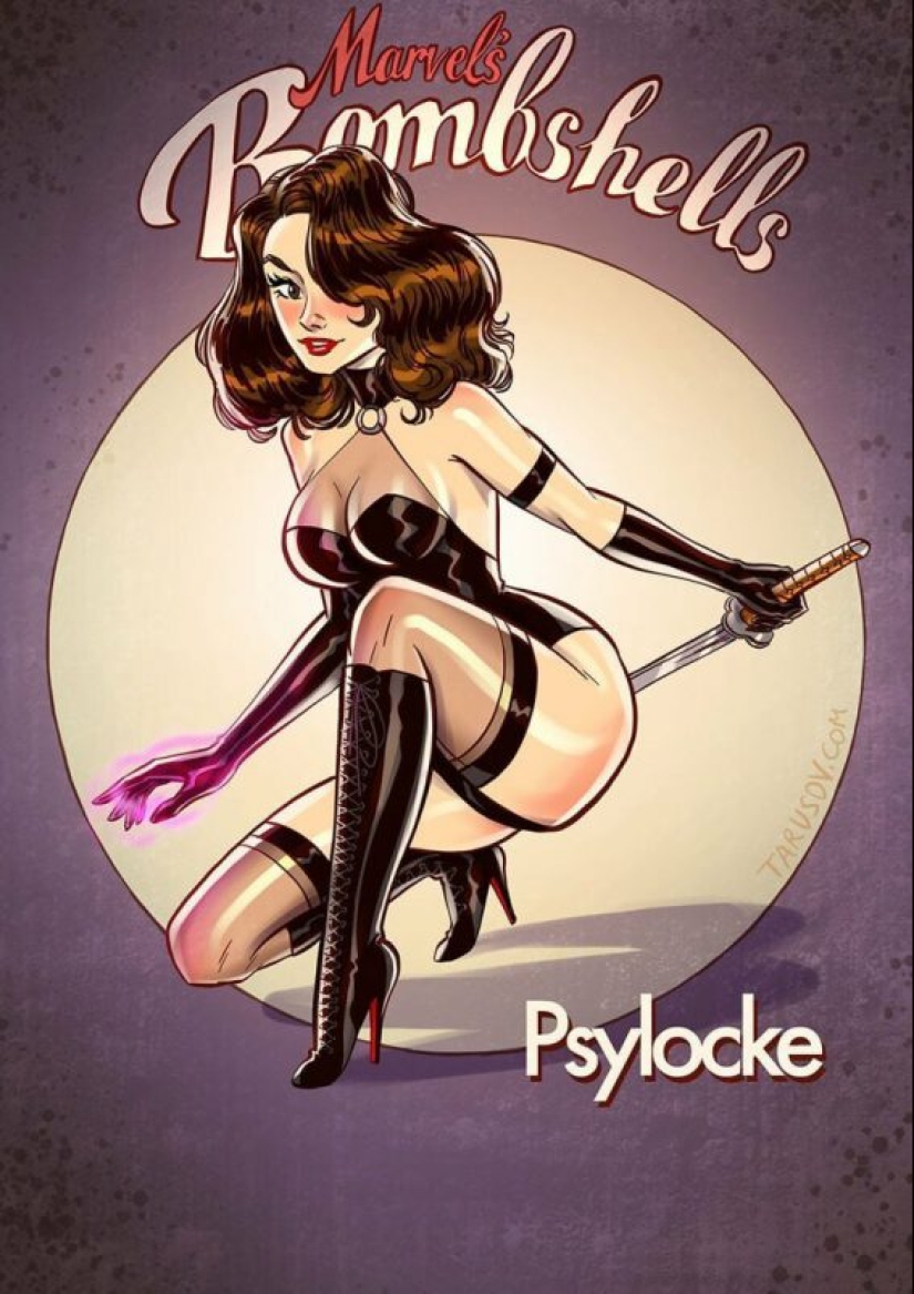 Russian pin-up girl from Andrew Tarusova: including heroes of the Marvel universe you've never seen Russian pin-up girl from Andrew Tarusova: including heroes of the Marvel universe you've never seen