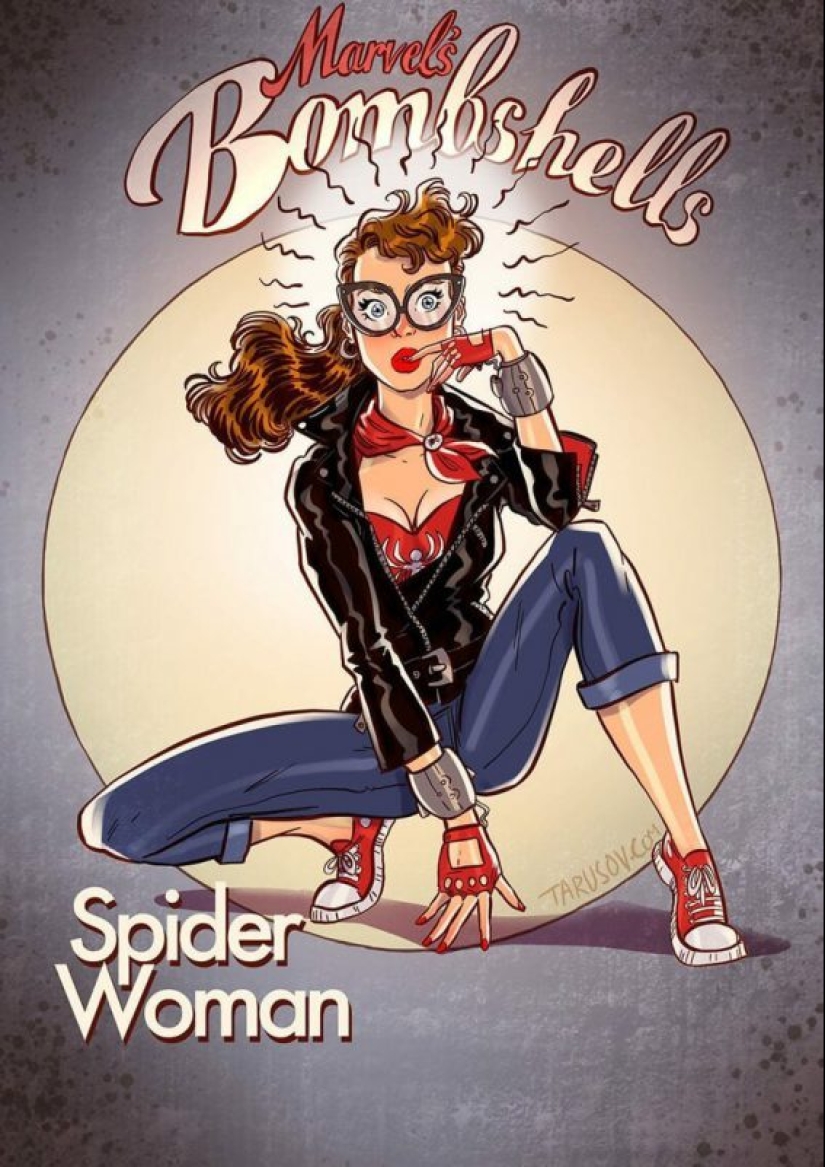 Russian pin-up girl from Andrew Tarusova: including heroes of the Marvel universe you've never seen Russian pin-up girl from Andrew Tarusova: including heroes of the Marvel universe you've never seen