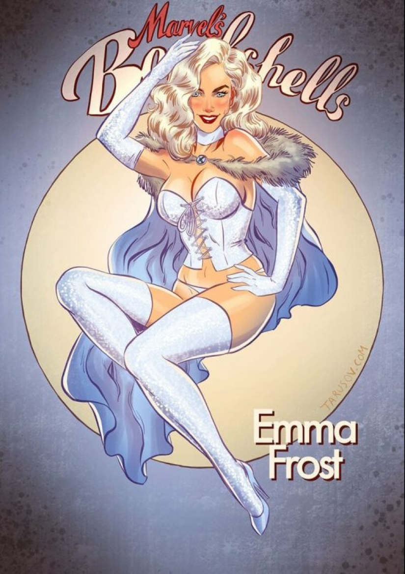 Russian pin-up girl from Andrew Tarusova: including heroes of the Marvel universe you've never seen Russian pin-up girl from Andrew Tarusova: including heroes of the Marvel universe you've never seen