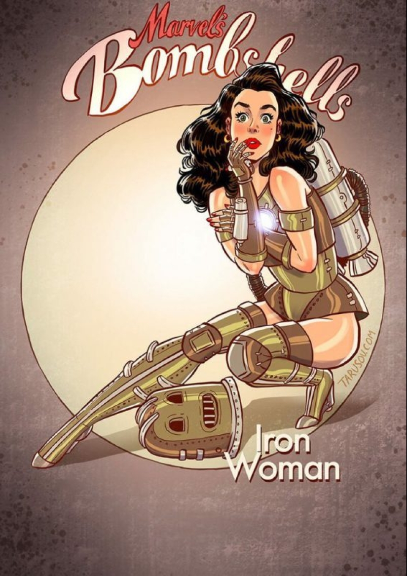 Russian pin-up girl from Andrew Tarusova: including heroes of the Marvel universe you've never seen Russian pin-up girl from Andrew Tarusova: including heroes of the Marvel universe you've never seen