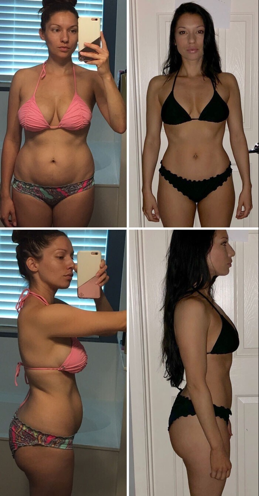 Same weight, different body: 30 examples of "before" and "after" training in the gym