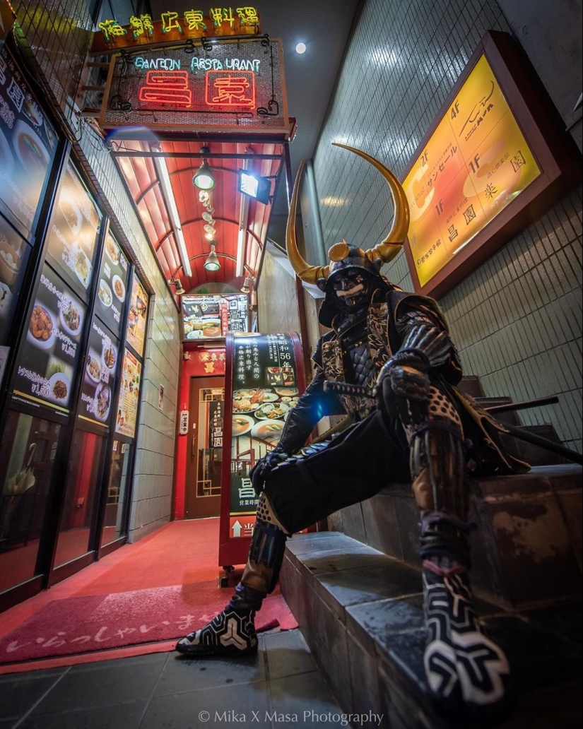 Samurai viajero en el tiempo en el proyecto Atsushi Kobayashi