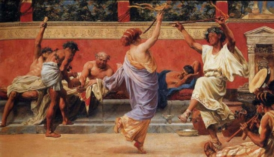 Saturnalia es una fiesta suelta de los antiguos romanos, que reemplazó a la Navidad para ellos Saturnalia es una fiesta suelta de los antiguos romanos, que reemplazó a la Navidad para ellos