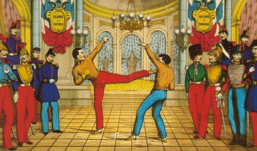 Savate Boxeo expulsado de la taberna Savate Boxeo expulsado de la taberna