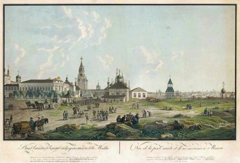 Se parecía a la de Moscú de finales del siglo XVIII antes de que el gran incendio de 1812 Se parecía a la de Moscú de finales del siglo XVIII antes de que el gran incendio de 1812