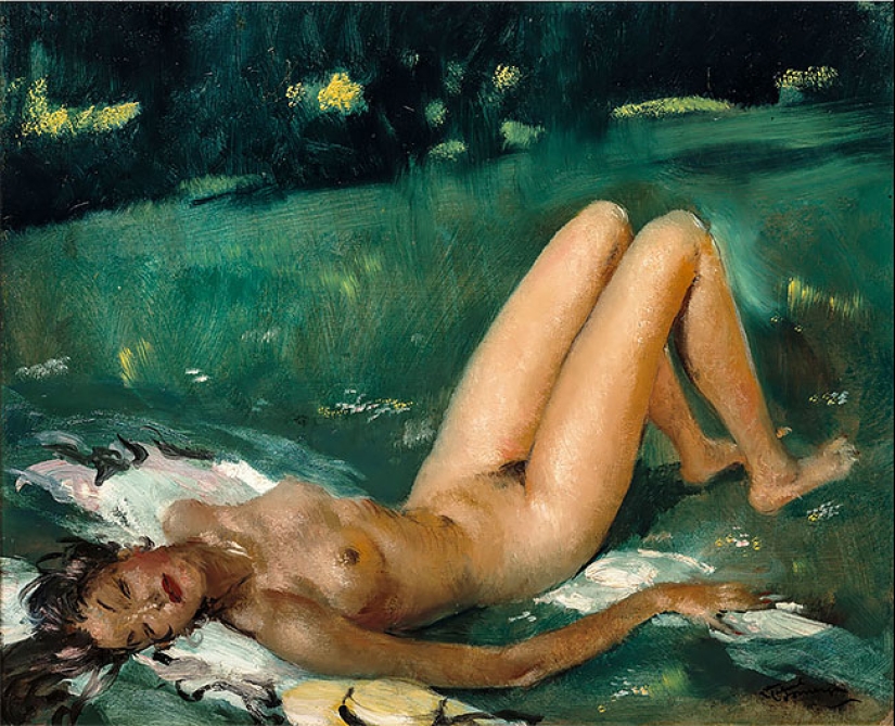 Seductive Parisian women in the paintings of the French artist Jean-Gabriel Domergue