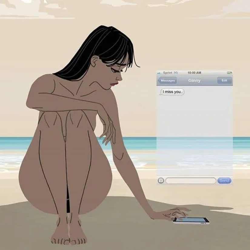 Sencillas alegrías femeninas en ilustraciones de Gabriel Pennacchioli