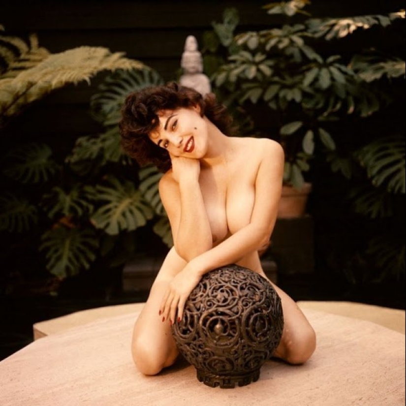 Sexy chica con márgenes de Playboy 1950-s: Tetona Jean Jani