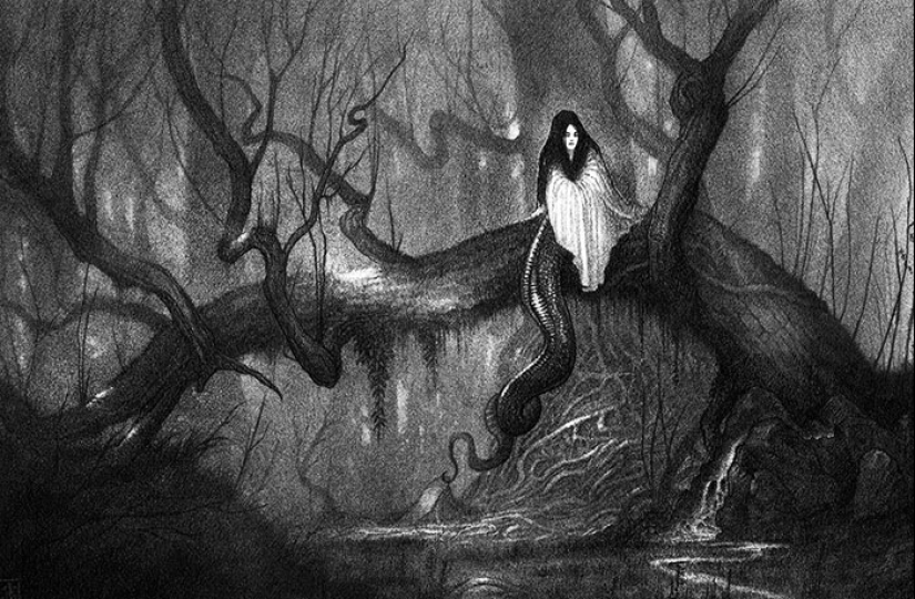 Shadows and mystical creatures by the French artist Olivier Villoin Shadows and mystical creatures by the French artist Olivier Villoin