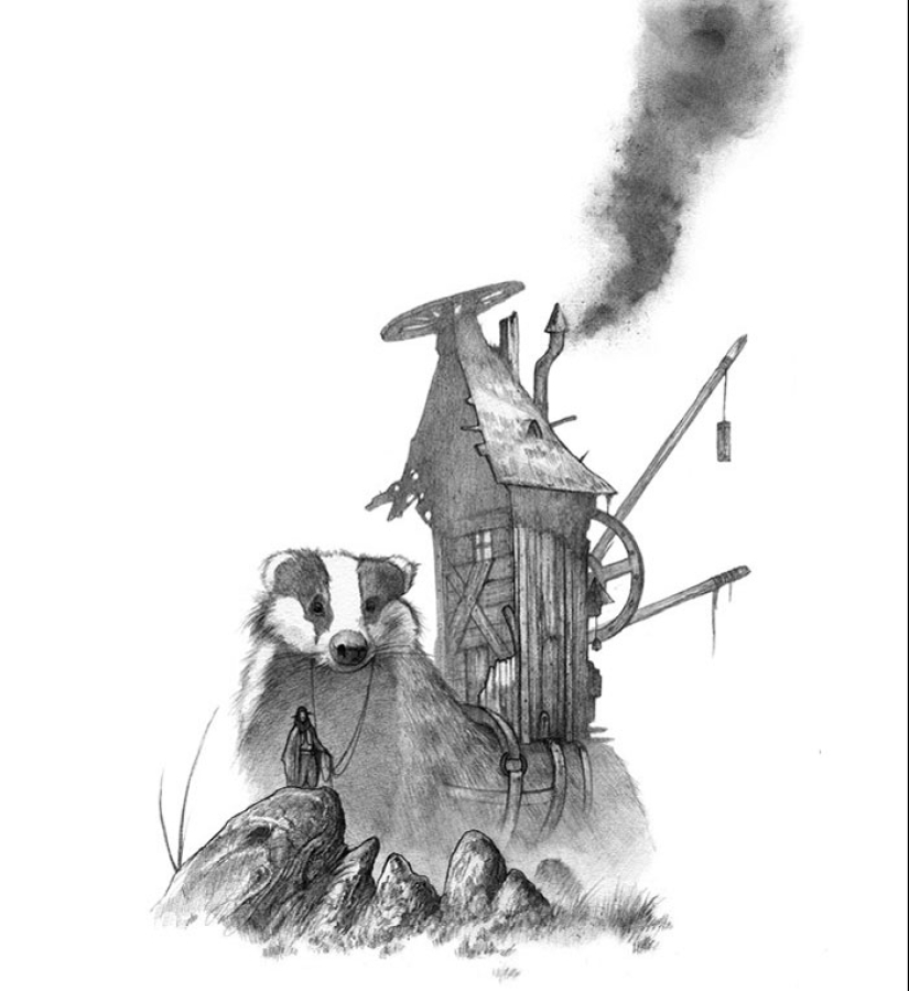 Shadows and mystical creatures by the French artist Olivier Villoin Shadows and mystical creatures by the French artist Olivier Villoin