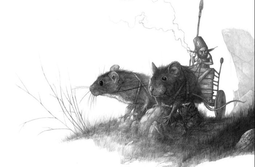 Shadows and mystical creatures by the French artist Olivier Villoin Shadows and mystical creatures by the French artist Olivier Villoin