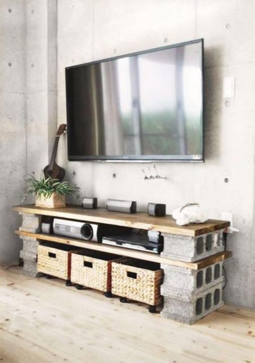 Shall we lay bricks? 20 cinder block furniture ideas