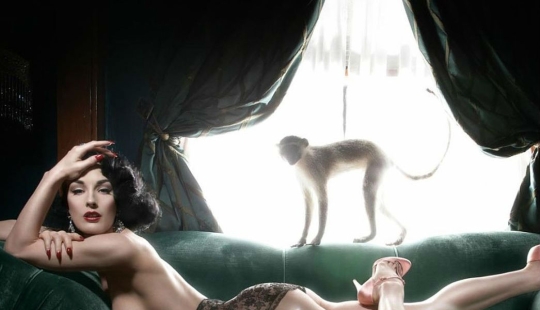 Simplemente no pudimos pasar estas fotos de Dita von Teese